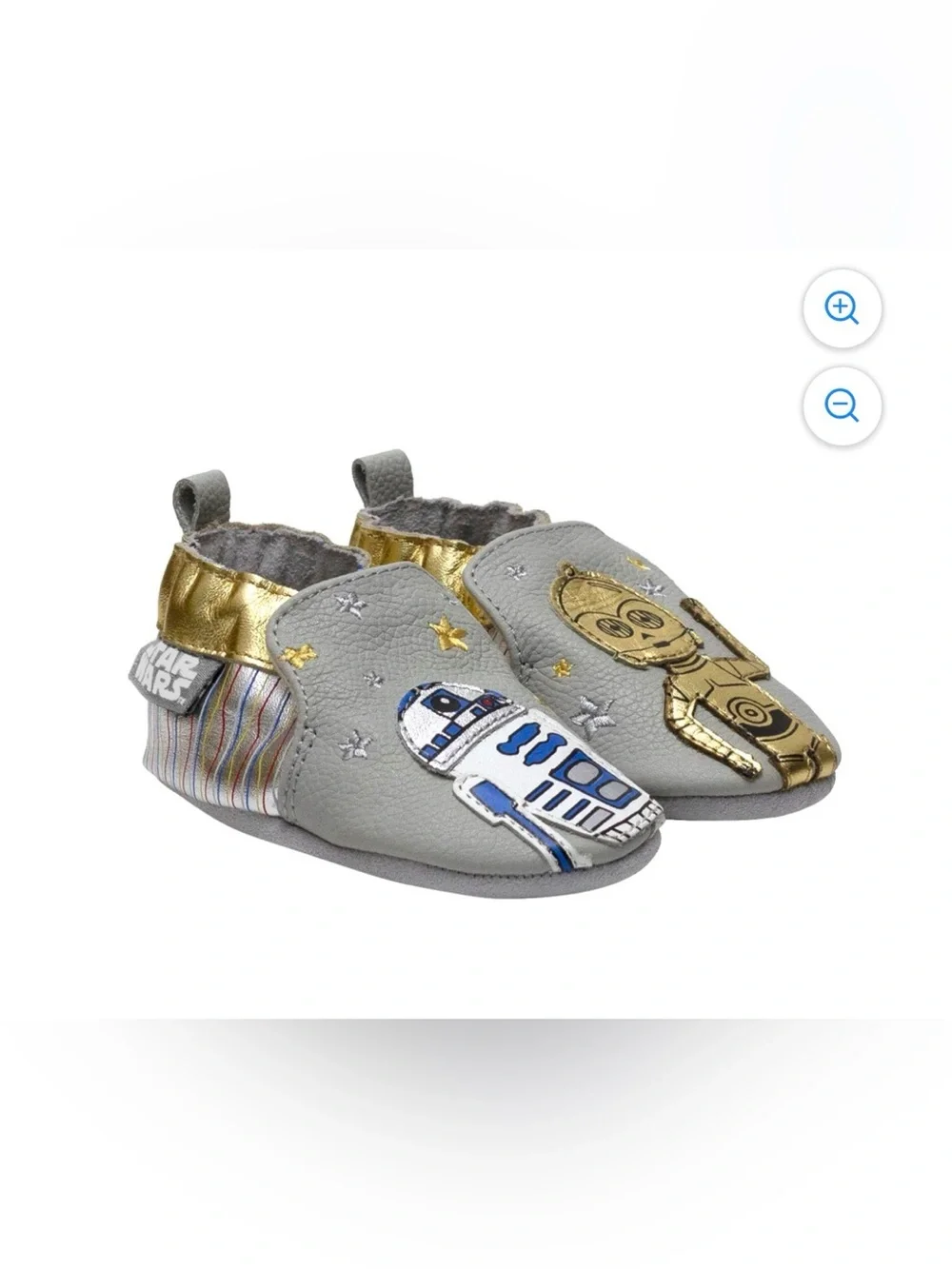 Robeez Star Wars Grey and Gold R2-D2 & C-3PO Baby Shoes
